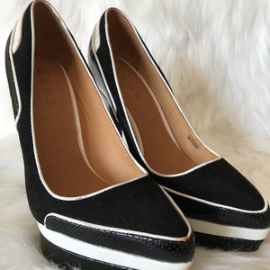 L.A.M.B black heels.